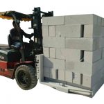 ჰიდრავლიკური Forklift ბეტონის აგური / ბლოკირების ამწევი