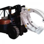 კლასი 2 Forklift დანართი მბრუნავი ქაღალდის Roll Clamp