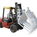 Forklift ქიმიური ბოჭკოვანი ნარჩენების ქაღალდი Hinged Broke Handler